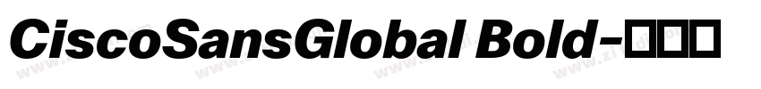 CiscoSansGlobal Bold字体转换